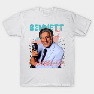 Retro Tony Bennett Fan Art Design T-Shirt